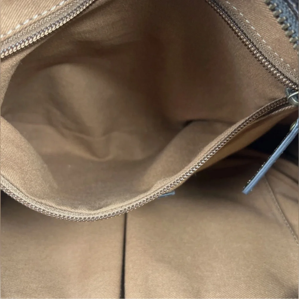 Frye Victoria Studded Leather Satchel Distressed Brown Medium Bag Boho - Picture 15 of 16